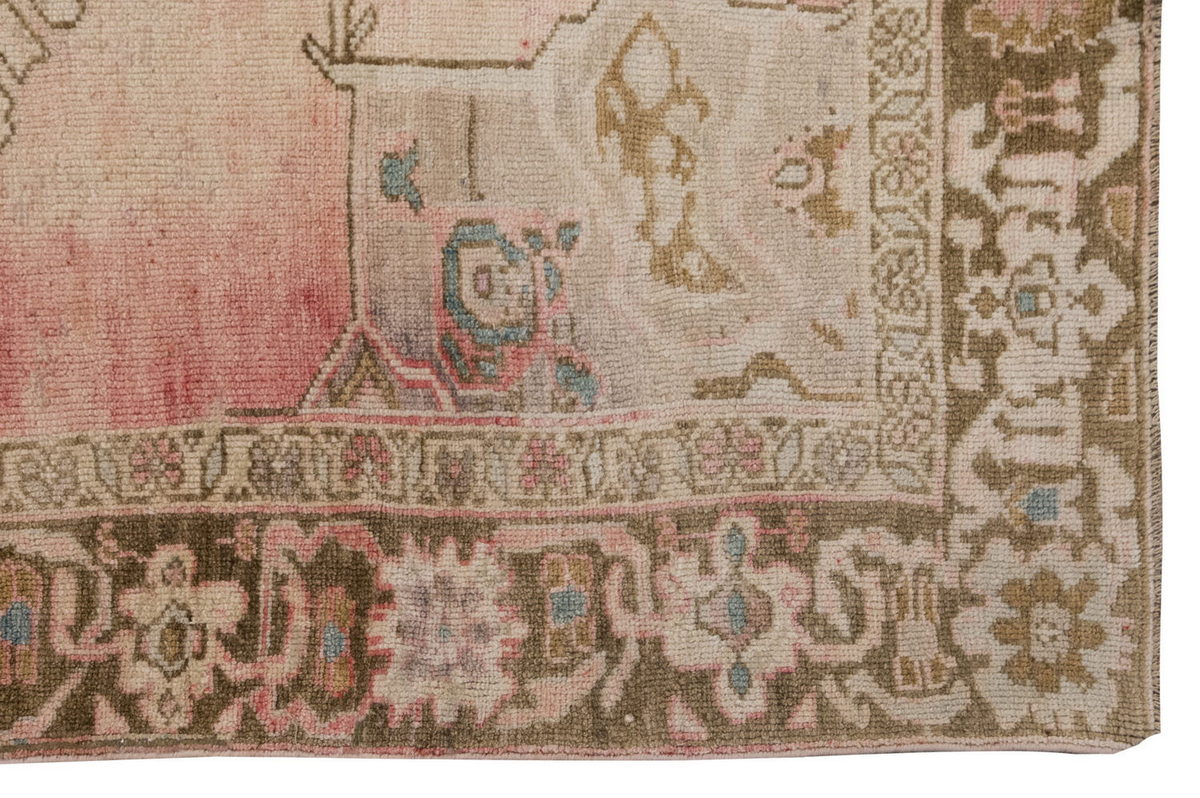 Vintage Large Rug, Oushak Area Rug 5 x 9'10 feet 152 x 300 cm