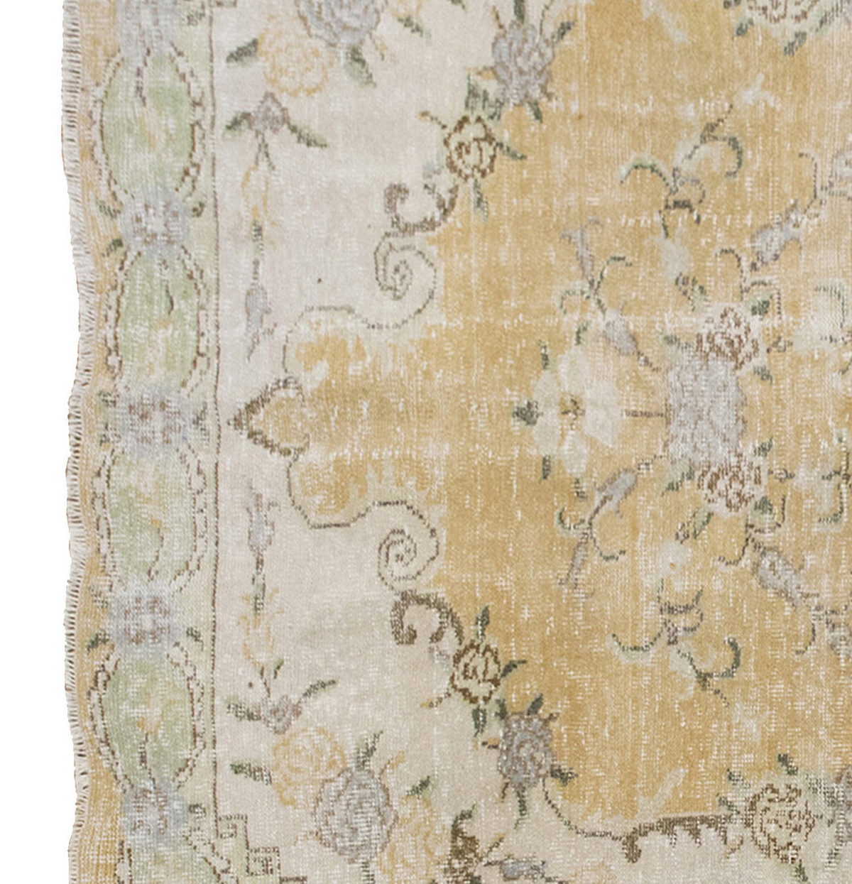Vintage Large Rug, Oushak Area Rug 6' x 10'2" feet 182 x 310 cm