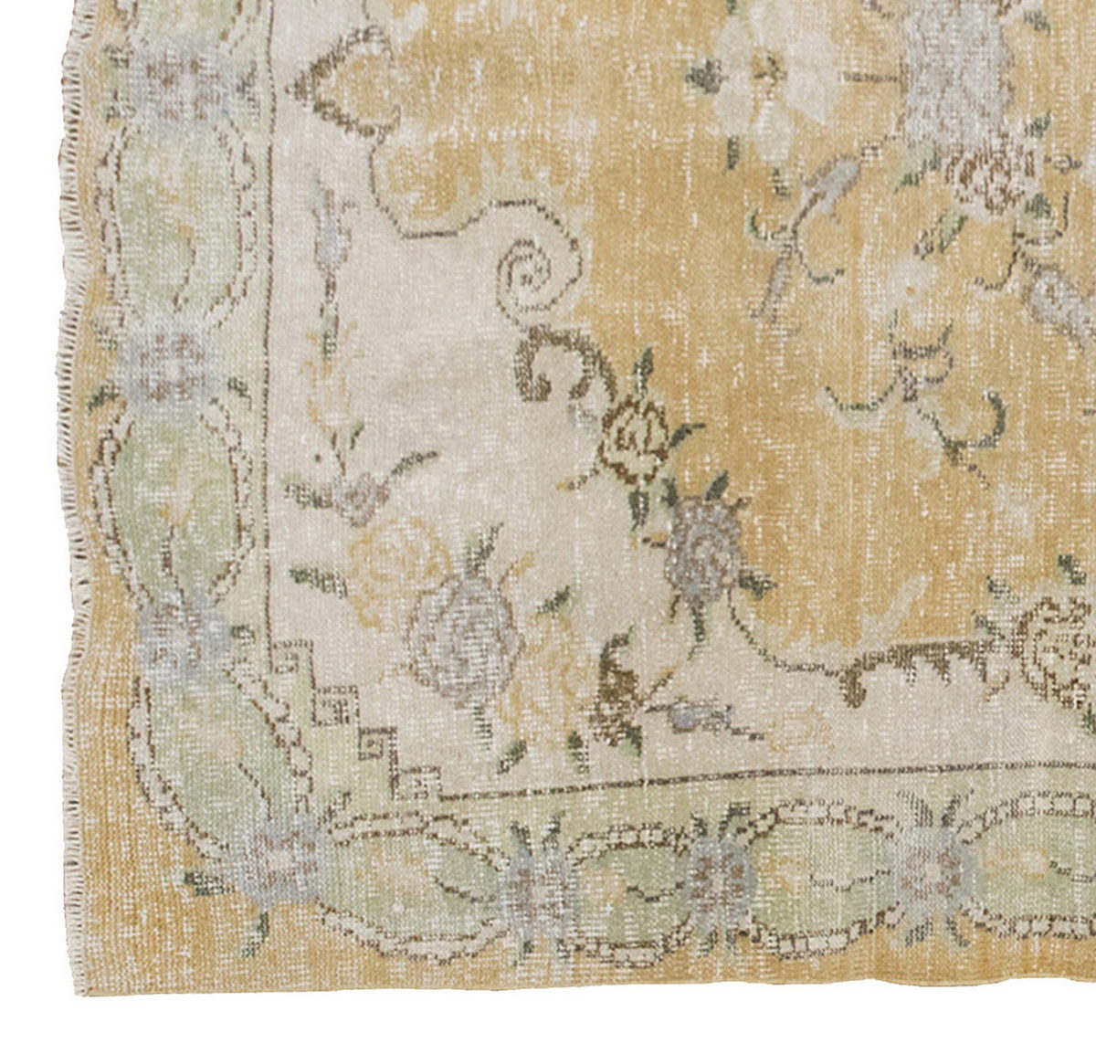 Vintage Large Rug, Oushak Area Rug 6' x 10'2" feet 182 x 310 cm