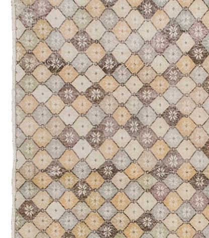 Vintage Large Rug, Oushak Area Rug 6'1" x 9'4" feet 185 x 285 cm
