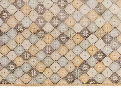 Vintage Large Rug, Oushak Area Rug 6'1" x 9'4" feet 185 x 285 cm