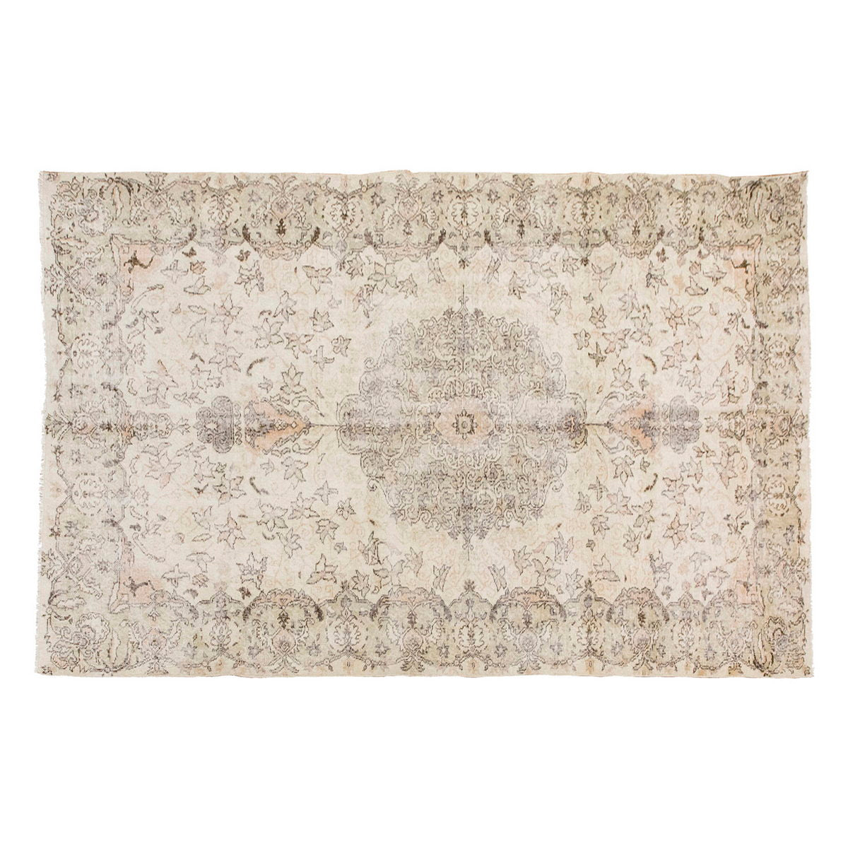 Vintage Large Rug, Oushak Area Rug 6'1" x 9'8" feet 185 x 295 cm