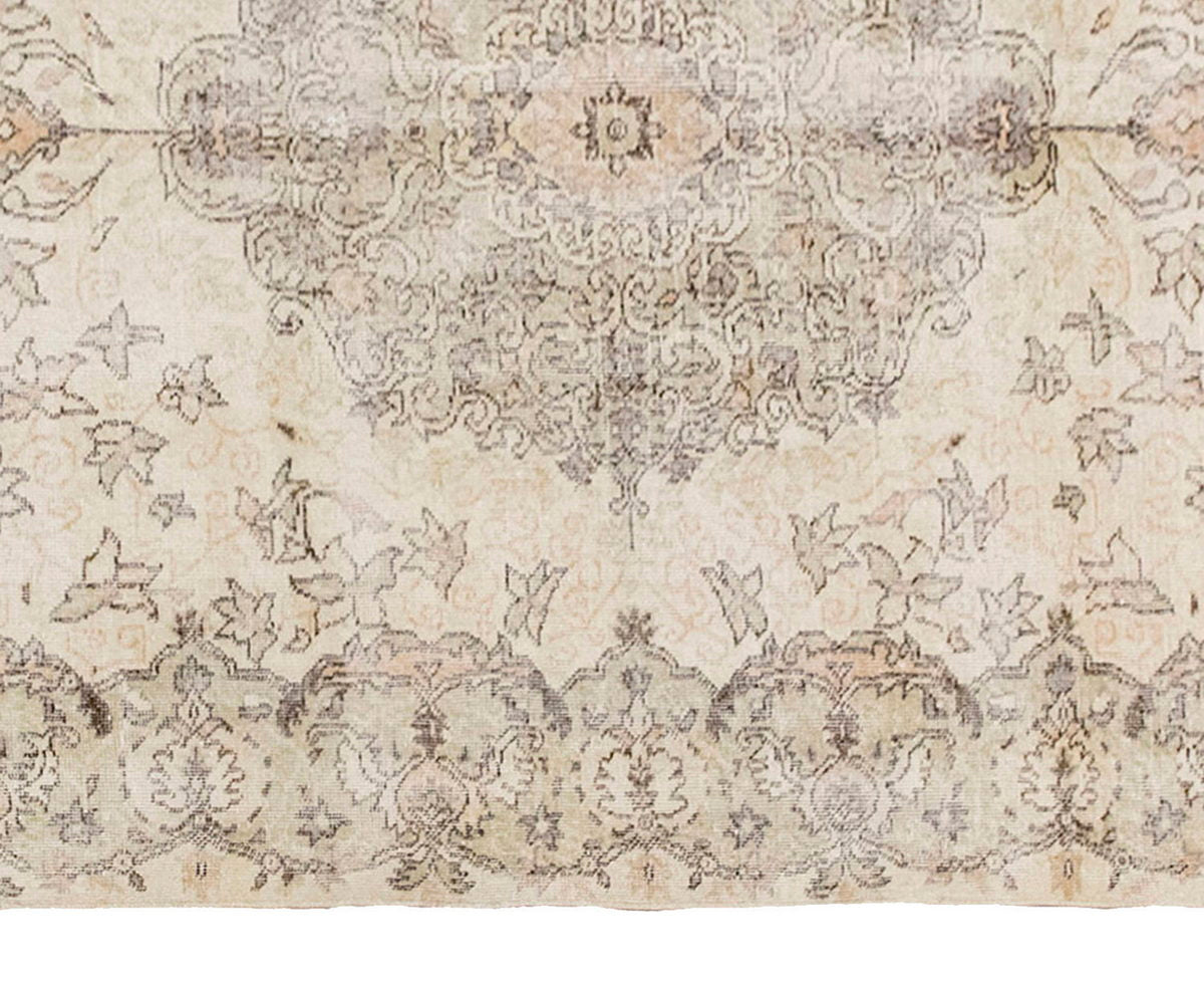 Vintage Large Rug, Oushak Area Rug 6'1" x 9'8" feet 185 x 295 cm