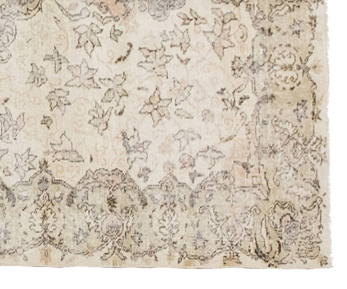 Vintage Large Rug, Oushak Area Rug 6'1" x 9'8" feet 185 x 295 cm