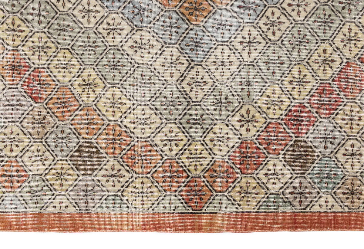 Vintage Large Rug, Oushak Area Rug 6'1 x 9'2 feet 185 x 280 cm