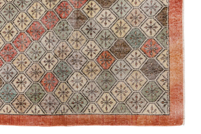 Vintage Large Rug, Oushak Area Rug 6'1 x 9'2 feet 185 x 280 cm