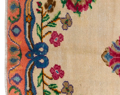 Vintage Large Rug, Oushak Area Rug 6'10 x 9'8 feet 209 x 295 cm