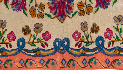 Vintage Large Rug, Oushak Area Rug 6'10 x 9'8 feet 209 x 295 cm