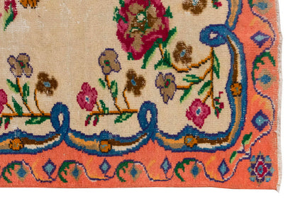 Vintage Large Rug, Oushak Area Rug 6'10 x 9'8 feet 209 x 295 cm