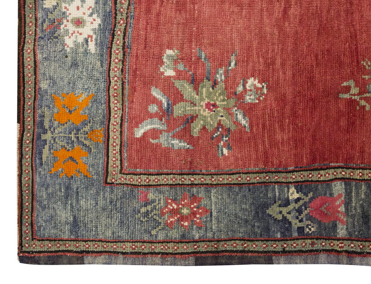 Vintage Large Rug, Oushak Area Rug 6'11" x 10'1" feet 212 x 308 cm