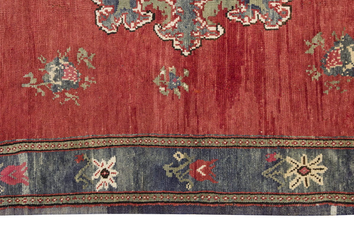 Vintage Large Rug, Oushak Area Rug 6'11" x 10'1" feet 212 x 308 cm