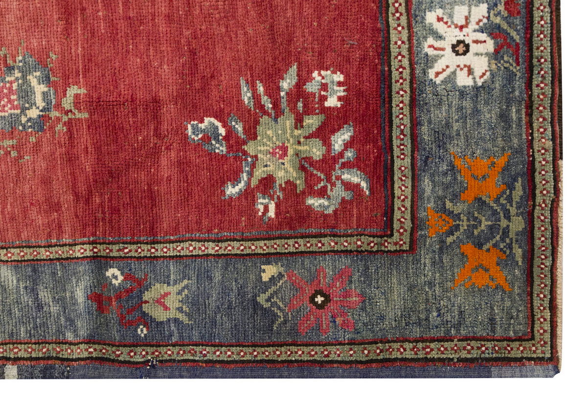 Vintage Large Rug, Oushak Area Rug 6'11" x 10'1" feet 212 x 308 cm