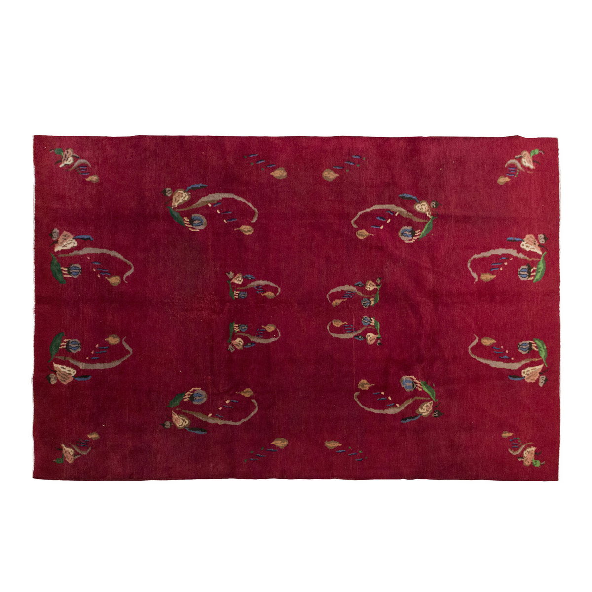 Vintage Large Rug, Oushak Area Rug 6'11" x 10'2" feet 210 x 310 cm