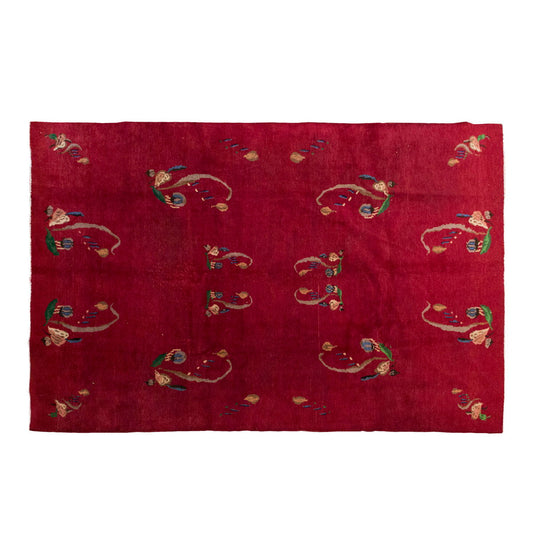 Vintage Large Rug, Oushak Area Rug 6'11" x 10'2" feet 210 x 310 cm
