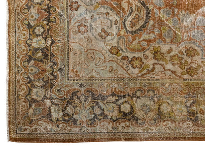 Vintage Large Rug, Oushak Area Rug 6'11" x 10'4" feet 210 x 314 cm
