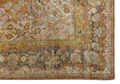 Vintage Large Rug, Oushak Area Rug 6'11" x 10'4" feet 210 x 314 cm