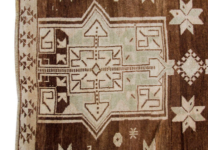 Vintage Large Rug, Oushak Area Rug 6'11" x 12'6" feet 210 x 380 cm