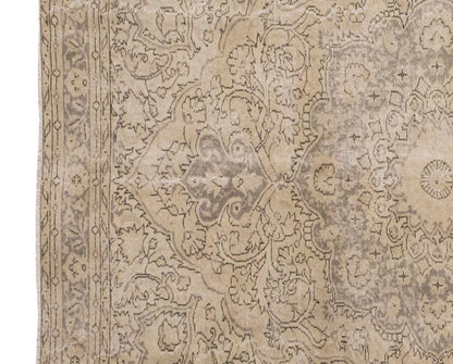 Vintage Large Rug, Oushak Area Rug 6'11" x 9'11" feet 210 x 303 cm