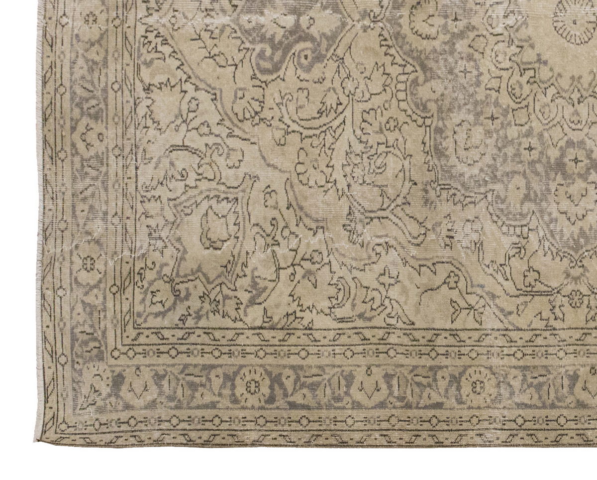 Vintage Large Rug, Oushak Area Rug 6'11" x 9'11" feet 210 x 303 cm