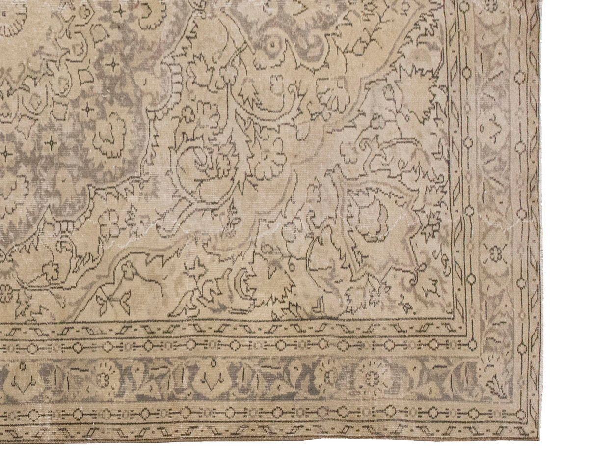 Vintage Large Rug, Oushak Area Rug 6'11" x 9'11" feet 210 x 303 cm