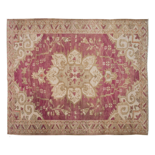Vintage Large Rug, Oushak Area Rug 6'11" x 9'7" feet 210 x 291 cm