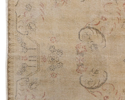 Vintage Large Rug, Oushak Area Rug 6'11 x 9'10 feet 210 x 300 cm