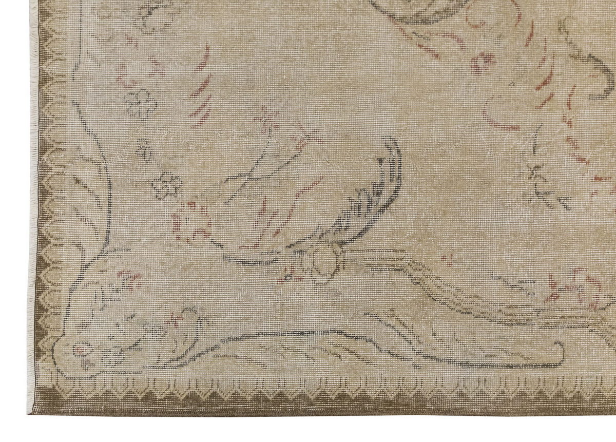Vintage Large Rug, Oushak Area Rug 6'11 x 9'10 feet 210 x 300 cm