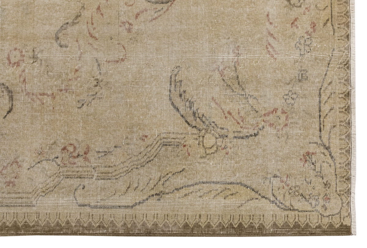 Vintage Large Rug, Oushak Area Rug 6'11 x 9'10 feet 210 x 300 cm