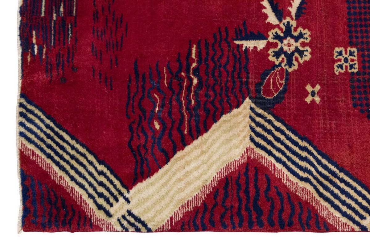 Vintage Large Rug, Oushak Area Rug 6'11 x 9'7 feet 210 x 292 cm