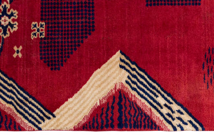 Vintage Large Rug, Oushak Area Rug 6'11 x 9'7 feet 210 x 292 cm