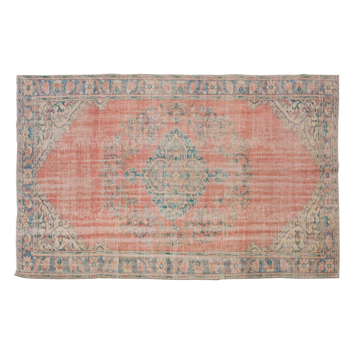 Vintage Large Rug, Oushak Area Rug 6'2" x 10 feet 188 x 305 cm