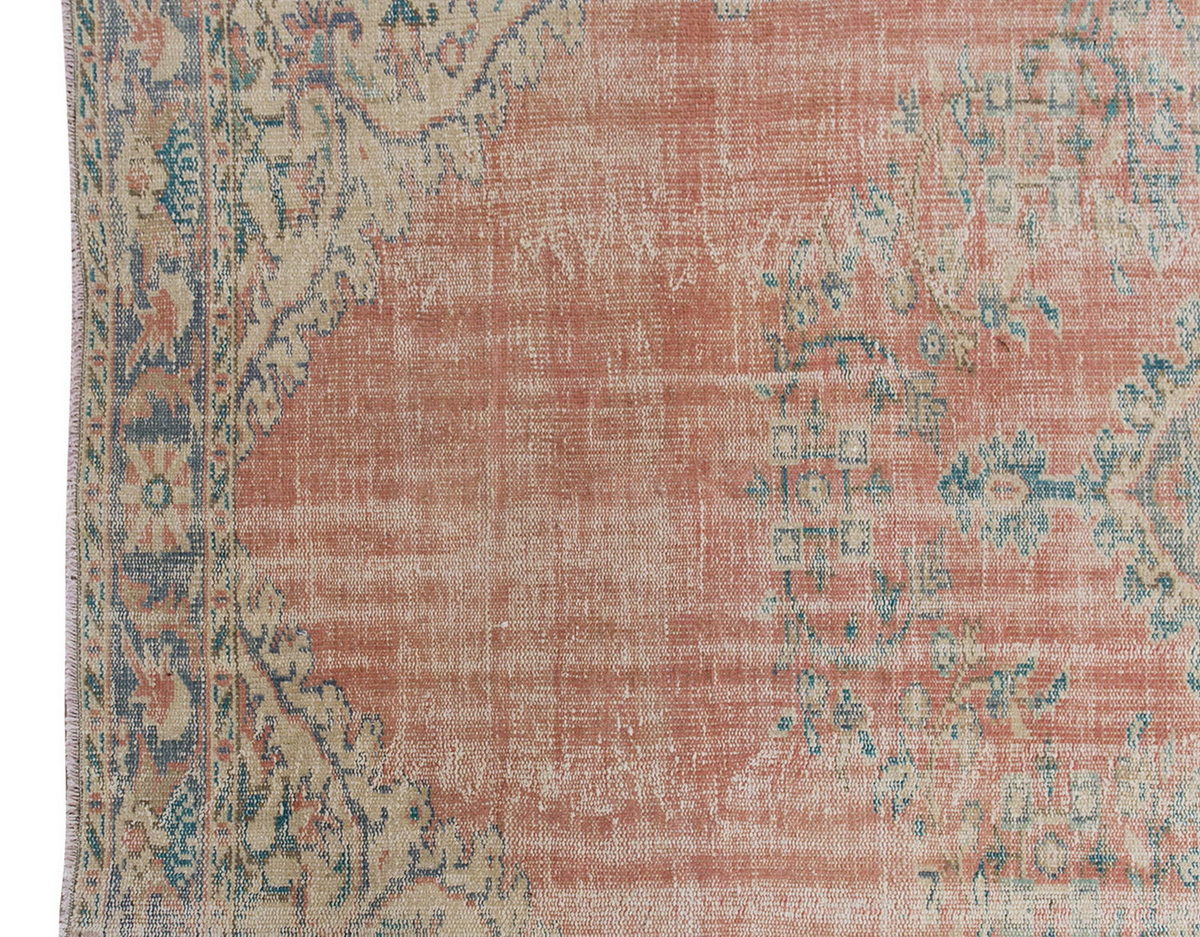 Vintage Large Rug, Oushak Area Rug 6'2" x 10 feet 188 x 305 cm