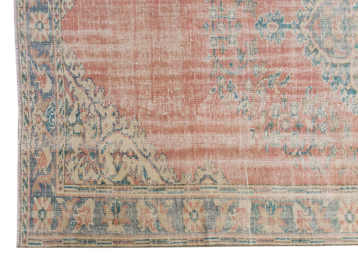 Vintage Large Rug, Oushak Area Rug 6'2" x 10 feet 188 x 305 cm