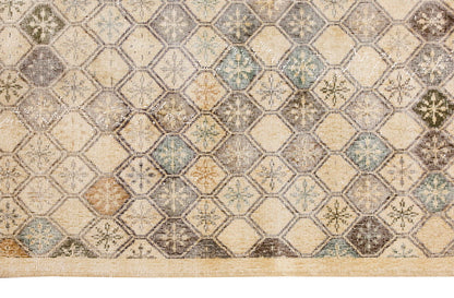 Vintage Large Rug, Oushak Area Rug 6'2" x 9'11" feet 187 x 302 cm