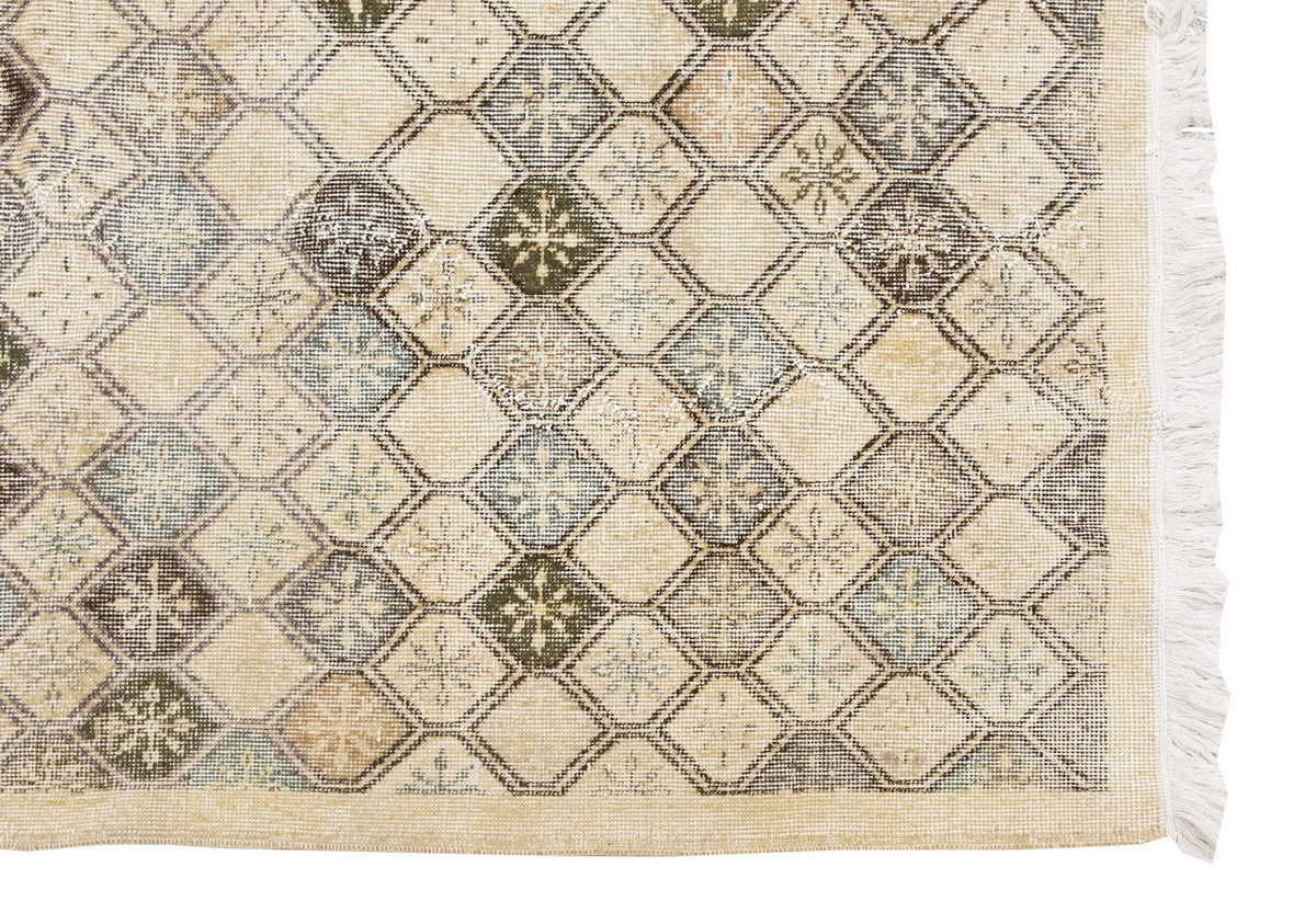 Vintage Large Rug, Oushak Area Rug 6'2" x 9'11" feet 187 x 302 cm