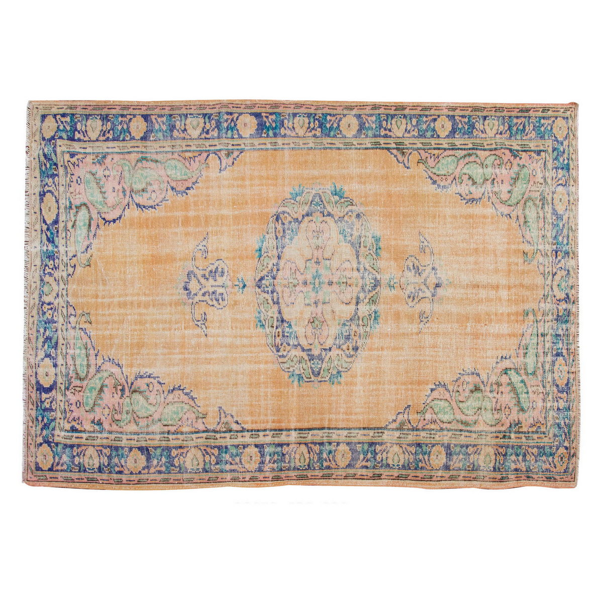 Vintage Large Rug, Oushak Area Rug 6'2" x 9'2" feet 188 x 280 cm