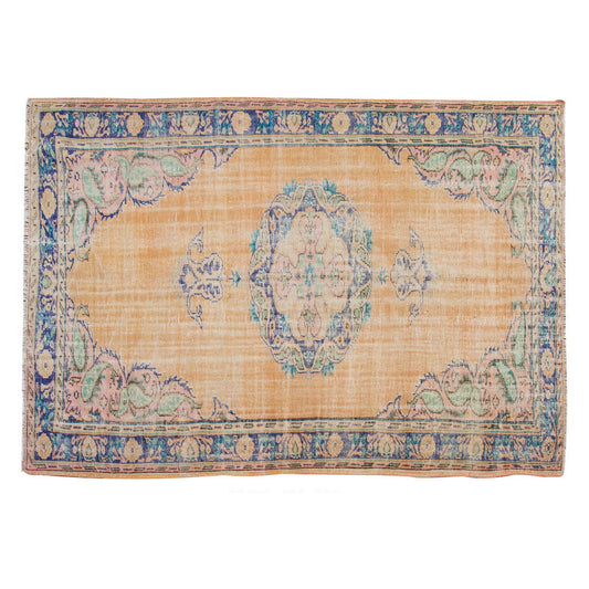 Vintage Large Rug, Oushak Area Rug 6'2" x 9'2" feet 188 x 280 cm