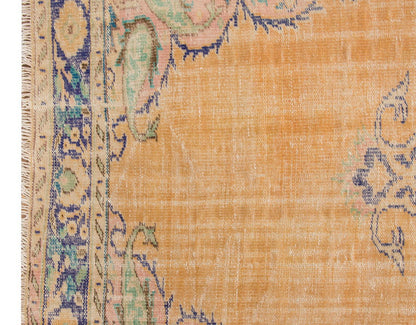 Vintage Large Rug, Oushak Area Rug 6'2" x 9'2" feet 188 x 280 cm