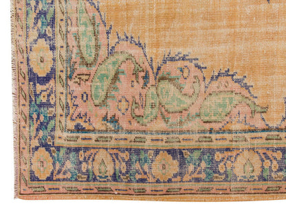 Vintage Large Rug, Oushak Area Rug 6'2" x 9'2" feet 188 x 280 cm