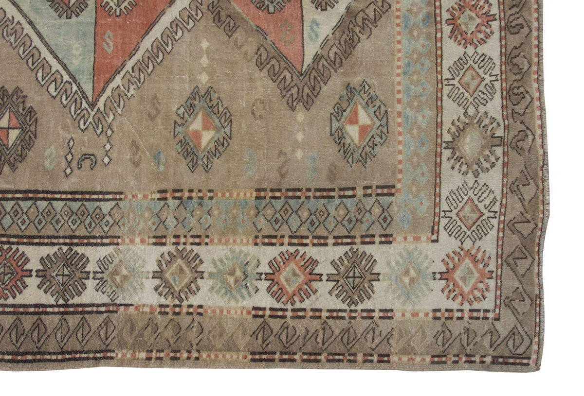Vintage Large Rug, Oushak Area Rug 6'3" x 9'5" feet 191 x 288 cm