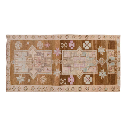 Vintage Large Rug, Oushak Area Rug 6'3 x 12'10 feet 190 x 390 cm