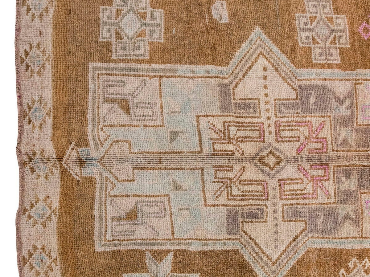 Vintage Large Rug, Oushak Area Rug 6'3 x 12'10 feet 190 x 390 cm