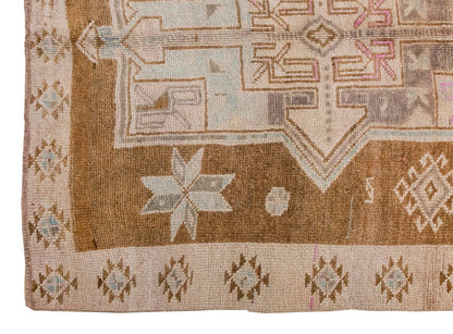Vintage Large Rug, Oushak Area Rug 6'3 x 12'10 feet 190 x 390 cm