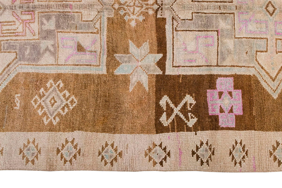 Vintage Large Rug, Oushak Area Rug 6'3 x 12'10 feet 190 x 390 cm