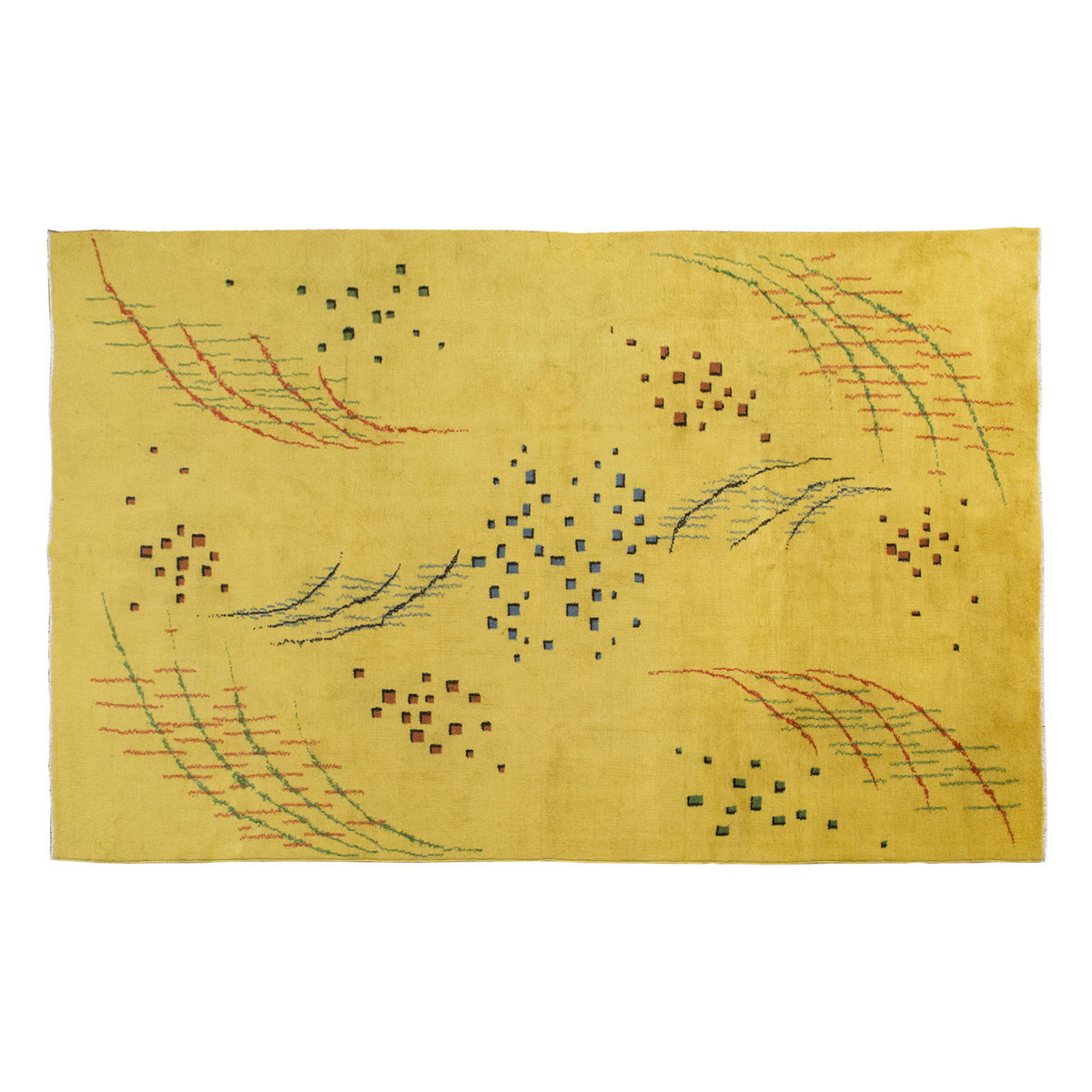 Vintage Large Rug, Oushak Area Rug 6'4" x 10'3" feet 192 x 312 cm