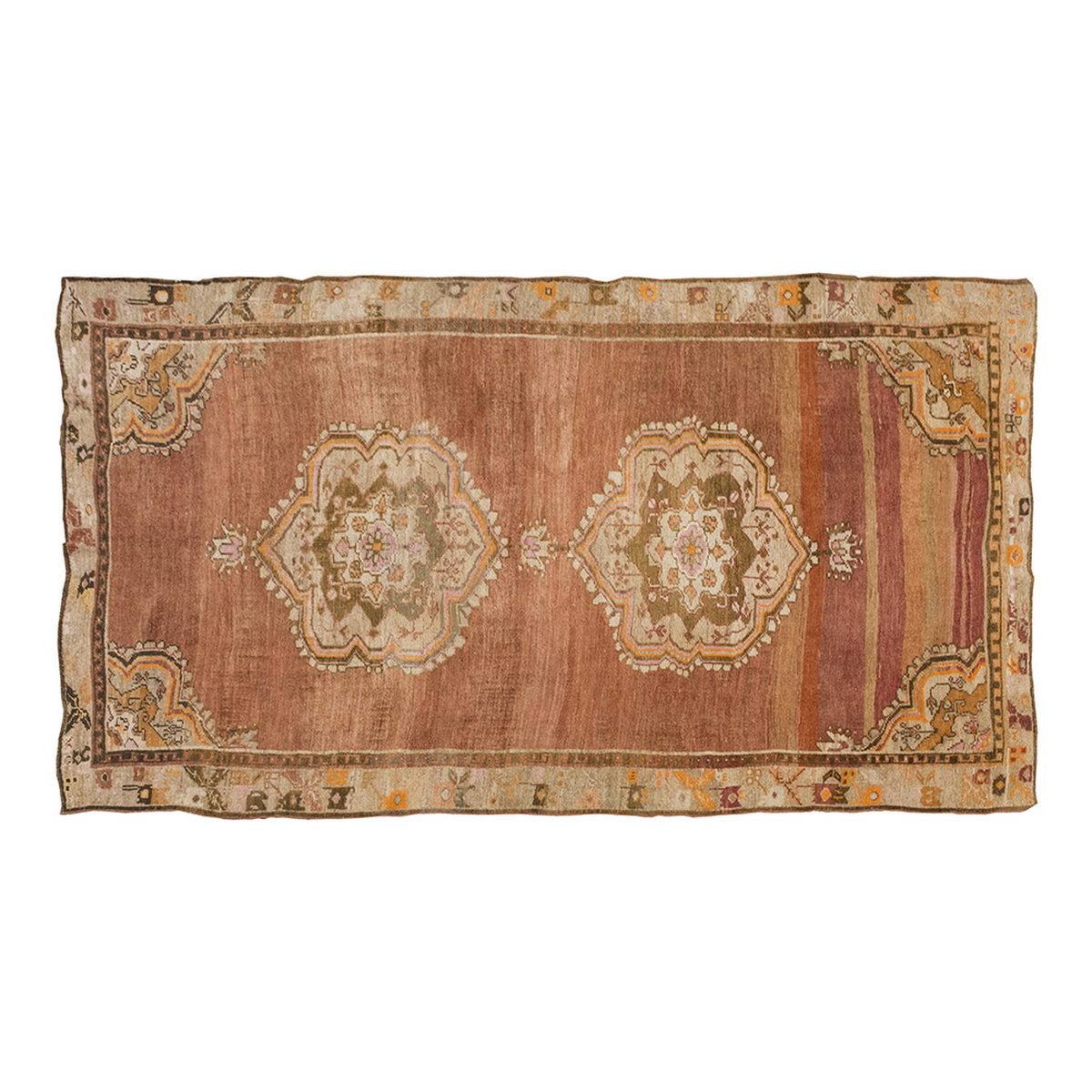 Vintage Large Rug, Oushak Area Rug 6'4" x 11'4 feet 192 x 345 cm