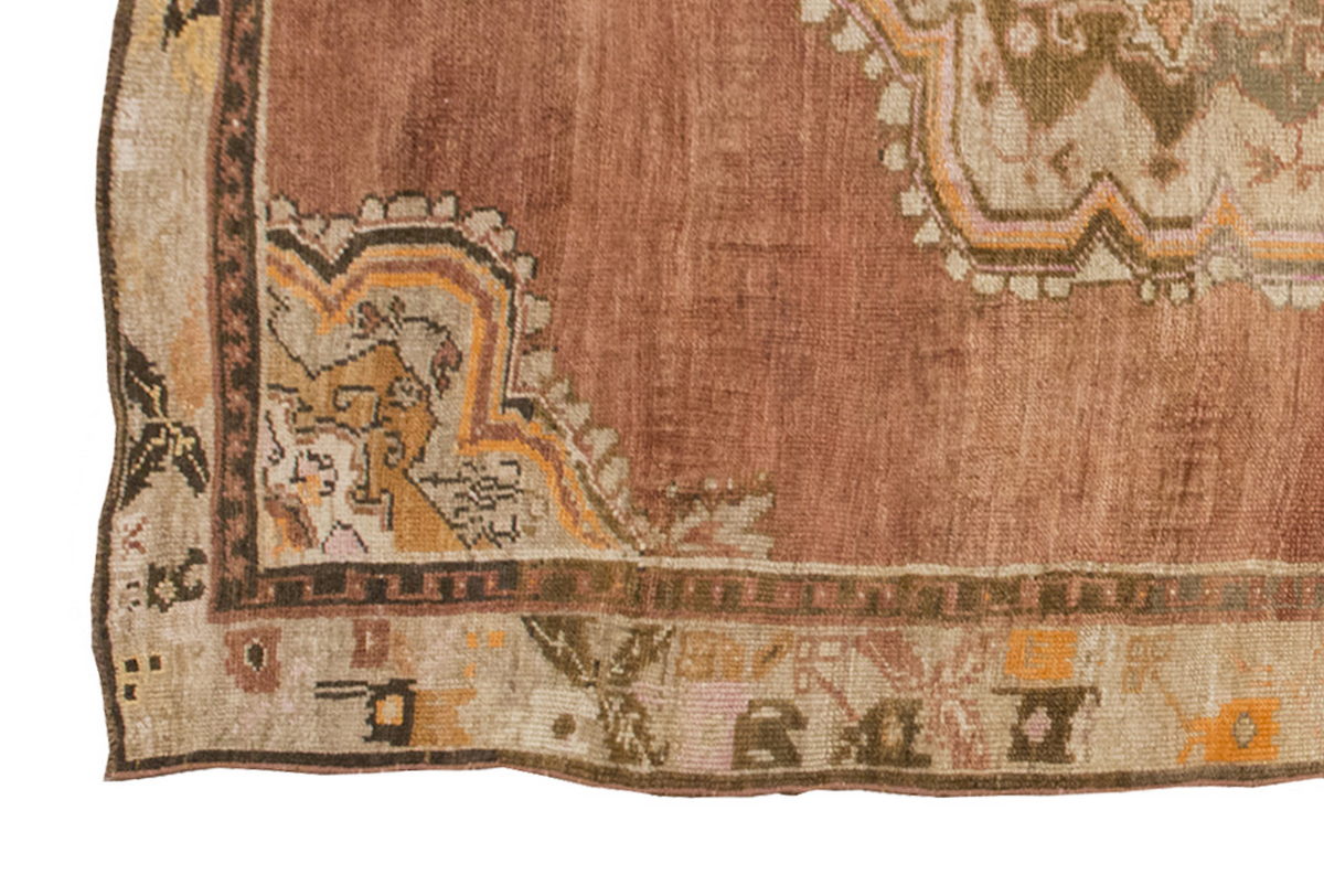 Vintage Large Rug, Oushak Area Rug 6'4" x 11'4 feet 192 x 345 cm