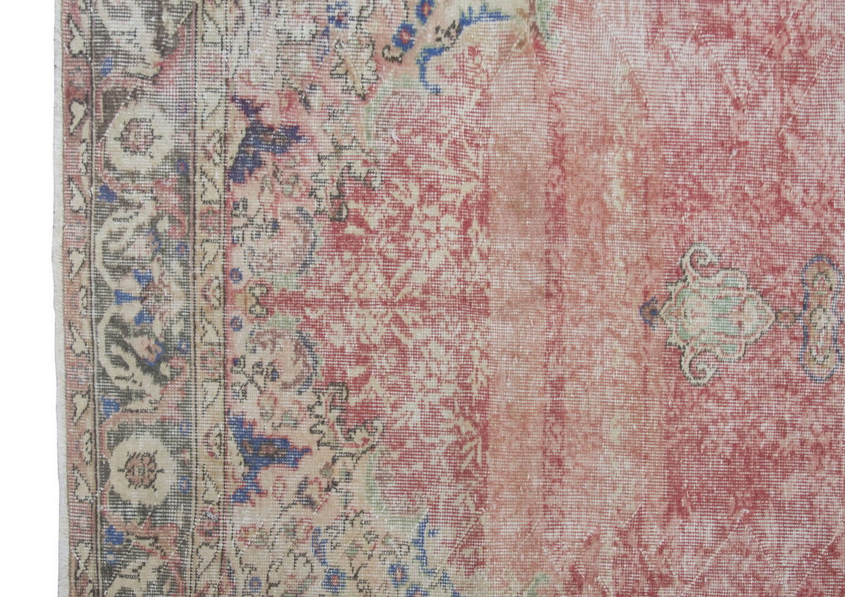 Vintage Large Rug, Oushak Area Rug 6'4" x 9'10" feet 192 x 300 cm