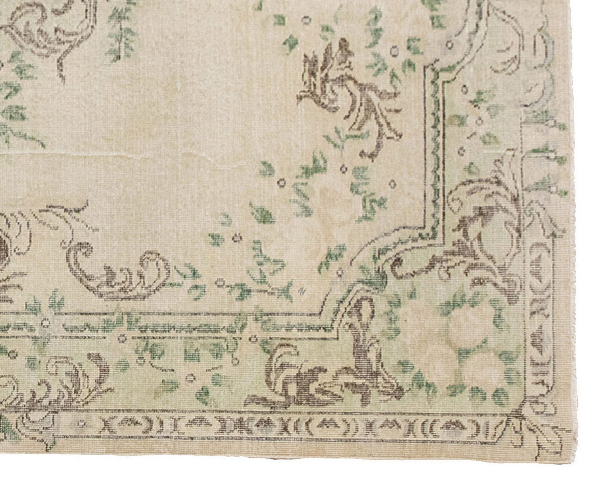 Vintage Large Rug, Oushak Area Rug 6'5" x 9'11" feet 196 x 302 cm