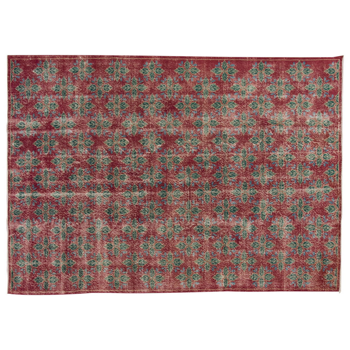 Vintage Large Rug, Oushak Area Rug 6'6" x 10 feet 197 x 305 cm